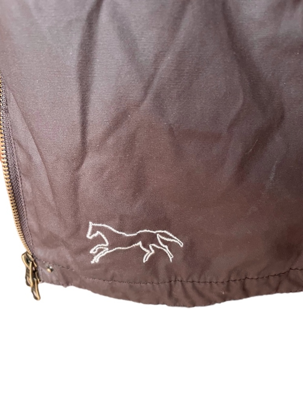 Horseware of Ireland Women's Brown Waxed Cotton Equestrian Field Coat Sz 8 - M - Picture 5 of 9